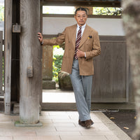 WEARLNESS/Camel Flannel Blazer/V.B.C. FLANNEL