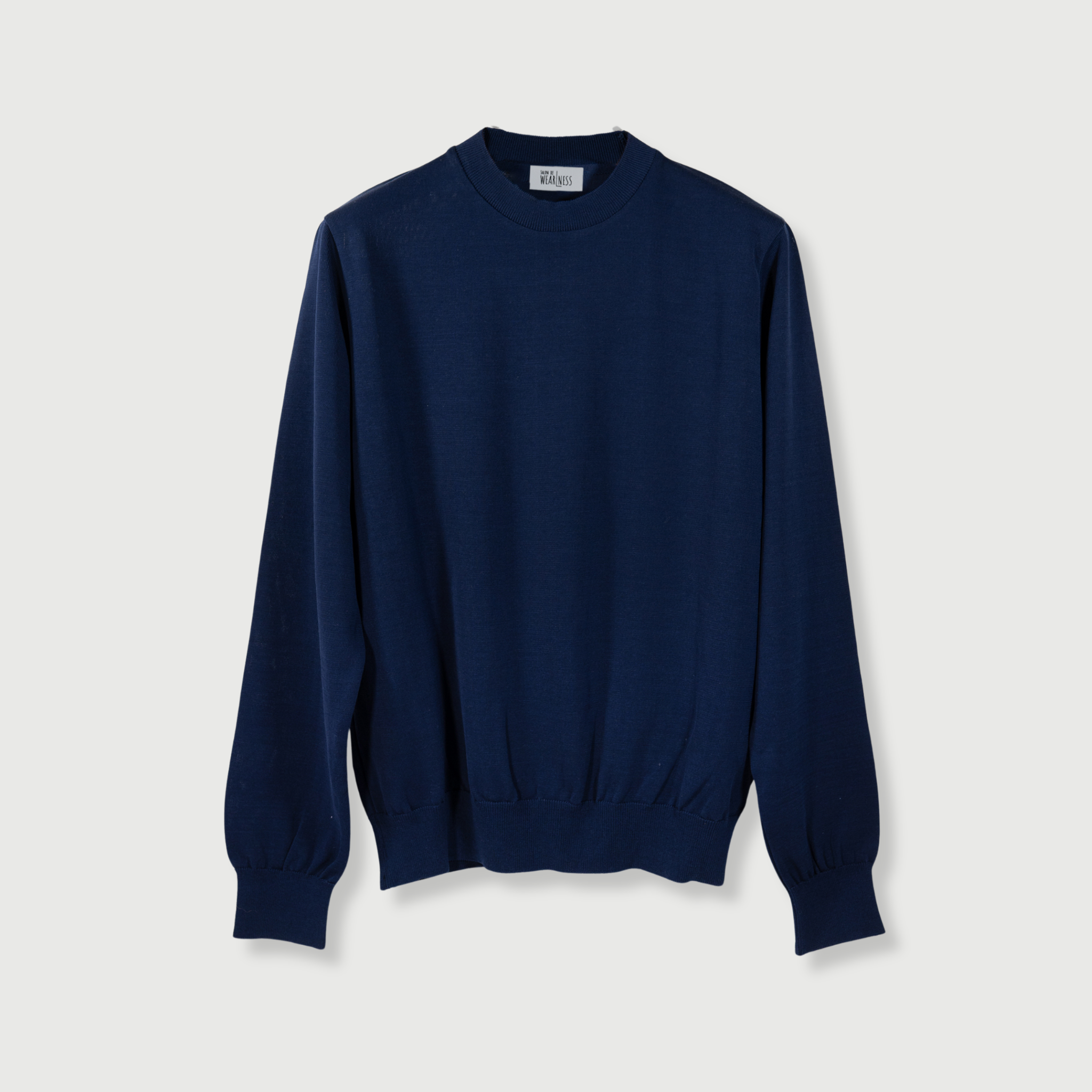 【Pre-order】WEARLNESS/Standard Crew-Neck Knit/NAVY