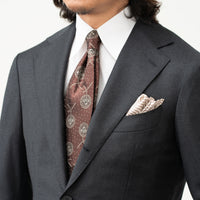 SEVEN FOLD/90029/Flower Jacquard