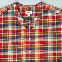 【受注生産】WEARLNESS/Madras Check Sleeping Shirts/Orange