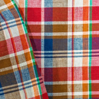 【受注生産】WEARLNESS/Madras Check Sleeping Shirts/Orange