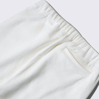 WEARLNESS/Cotton Silk Sweat Trousers/White