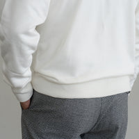 WEARLNESS/Cotton Silk Mock Neck Sweat/White
