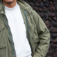 WEARLNESS/Cotton Silk Mock Neck Sweat/White