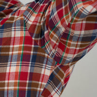 【受注生産】WEARLNESS/Madras Check Sleeping Shirts/Orange