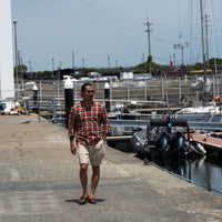 【受注生産】WEARLNESS/Madras Check Sleeping Shirts/Orange