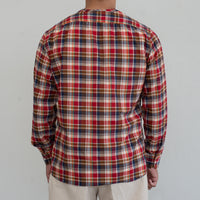 【受注生産】WEARLNESS/Madras Check Sleeping Shirts/Orange