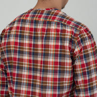 【受注生産】WEARLNESS/Madras Check Sleeping Shirts/Orange