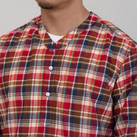 【受注生産】WEARLNESS/Madras Check Sleeping Shirts/Orange