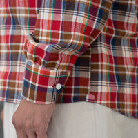 【受注生産】WEARLNESS/Madras Check Sleeping Shirts/Orange