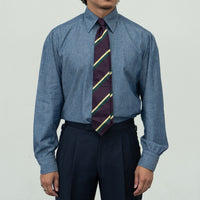 【Order】WEARLNESS/Long point regular collar shirt/FM22104/Chambray
