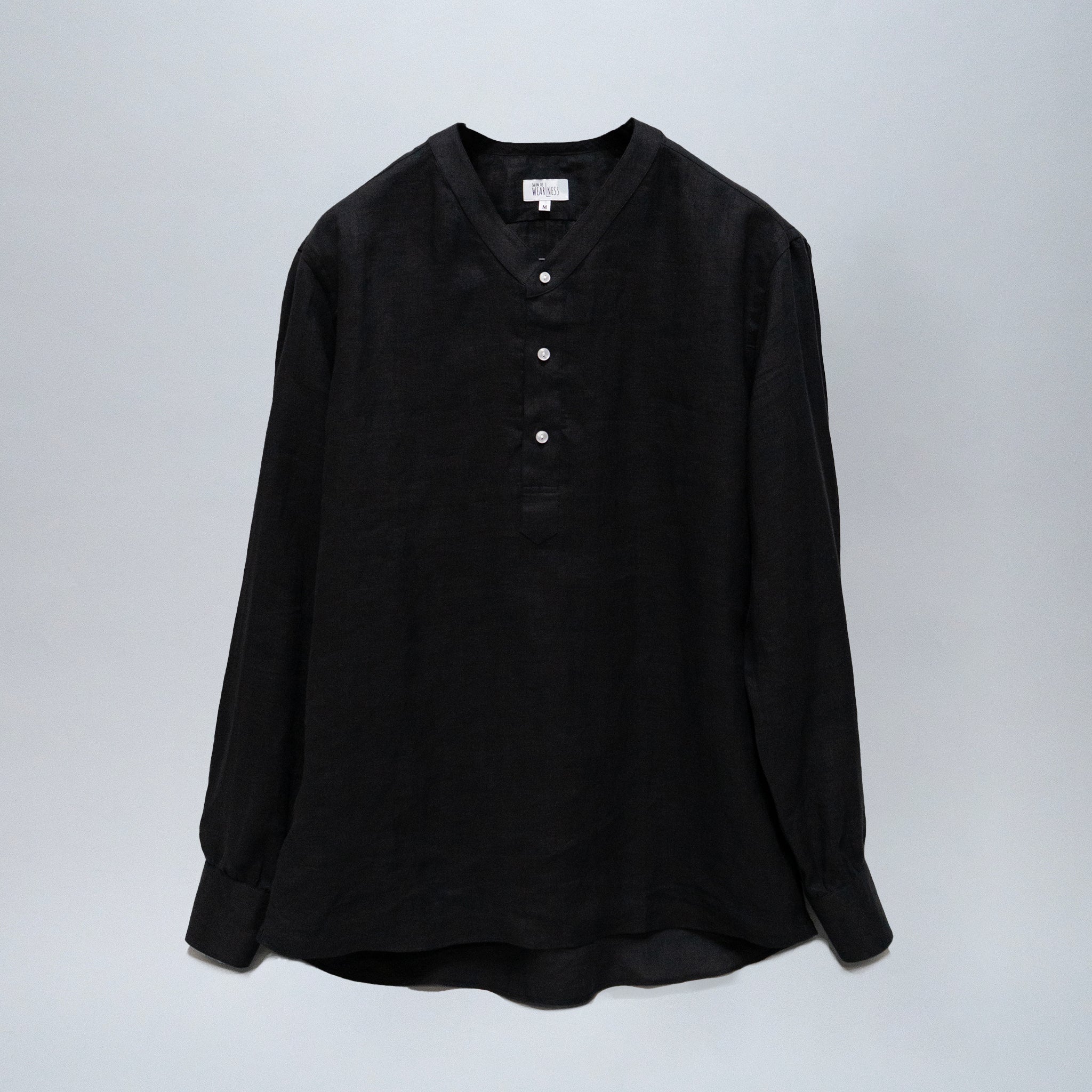 【新品未使用】WEARLNESS Linen Sleeping Shirts WEARLNESS/Linen Sleeping Shirts/Black