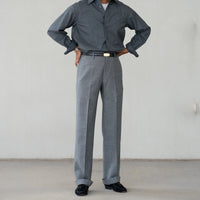 BERWICH/LUCANO LONG/High twist Wool Grey