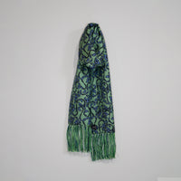 SEVEN FOLD/Paisley Print Scarf/Kelly green