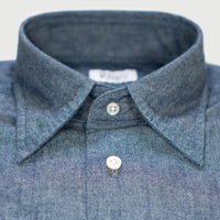 【Order】WEARLNESS/Long point regular collar shirt/FM22104/Chambray
