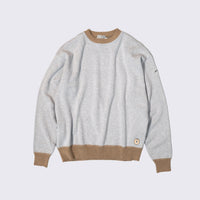 KANELL LE B-A-BA Bicolor Cotton Knit グレー×ベージュ