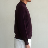 WEARLNESS/Standard Crew-Neck Knit/PURPLE