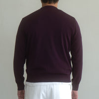 WEARLNESS/Standard Crew-Neck Knit/PURPLE