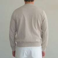 WEARLNESS/Standard Crew-Neck Knit/SAND
