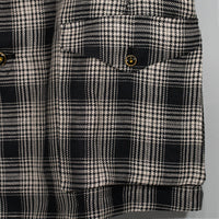 LA FAVOLA/Linen Plaid Bush Jacket