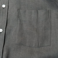 WEARLNESS/Classic Linen Shirt /Dark Green