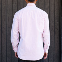 【Order】WEARLNESS/Long point regular collar shirt/Oxford Stripe Red