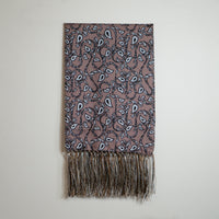 SEVENFOLD/Paisley Print Scarf /Dark pink