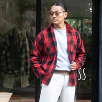 FAR EAST MANUFACTURING/Buffalo Plaid Work Shirts/Red