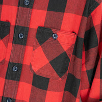 FAR EAST MANUFACTURING/Buffalo Plaid Work Shirts/Red