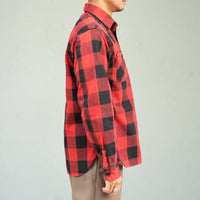 FAR EAST MANUFACTURING/Buffalo Plaid Work Shirts/Red