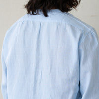 WEARLNESS/Linen Sleeping Shirts/Blue