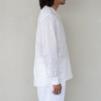 WEARLNESS/Linen Sleeping Shirts/White