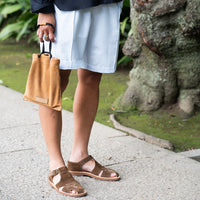 tangent shorts sandal