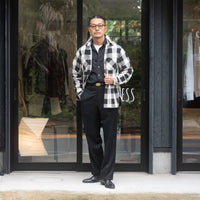 FAR EAST MANUFACTURING/Buffalo Plaid Work Shirts/White