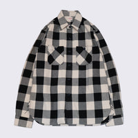 FAR EAST MANUFACTURING/Buffalo Plaid Work Shirts/White