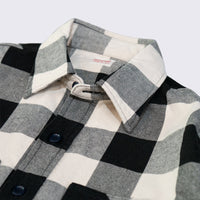 FAR EAST MANUFACTURING/Buffalo Plaid Work Shirts/White