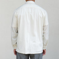 WEARLNESS/Double Pocket Wool Shirt/White