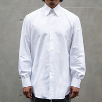 【Order】WEARLNESS/Long point regular collar shirt/FM85800/White