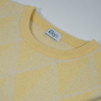 WEARLNESS/Gradation Argyle Knit/Yellow
