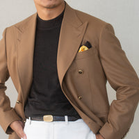 WEARLNESS/Camel Flannel Blazer/V.B.C. FLANNEL