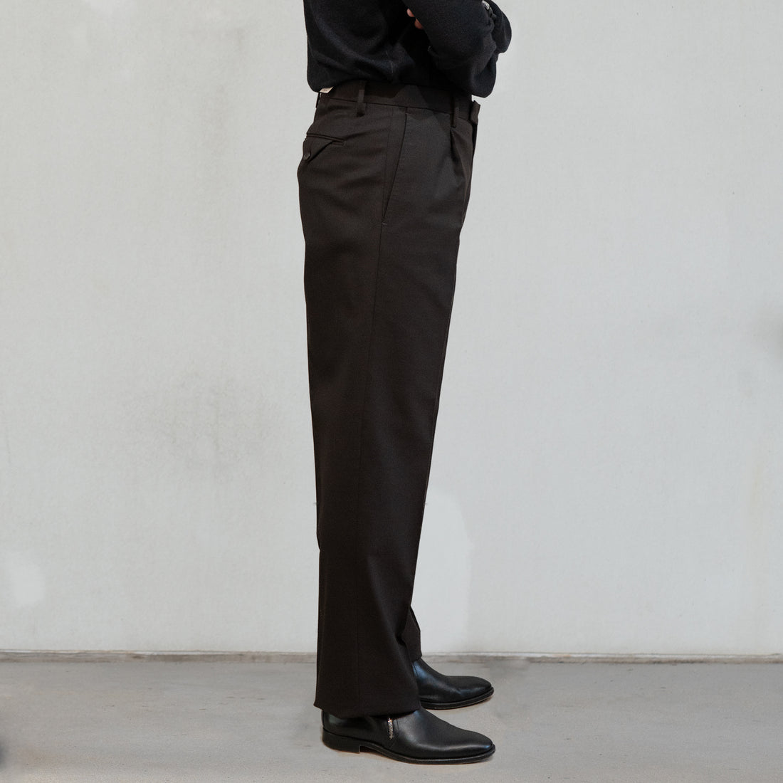 BRIGLIA/MARGUTTAS 1P Mix Serge/ Dark Brown