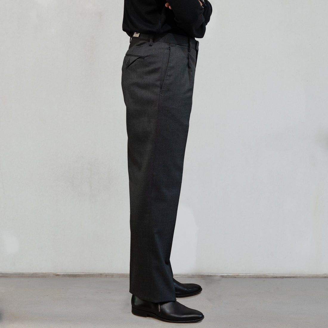 BRIGLIA/MARGUTTAS 1P Mix Serge/ Charcoal Gray