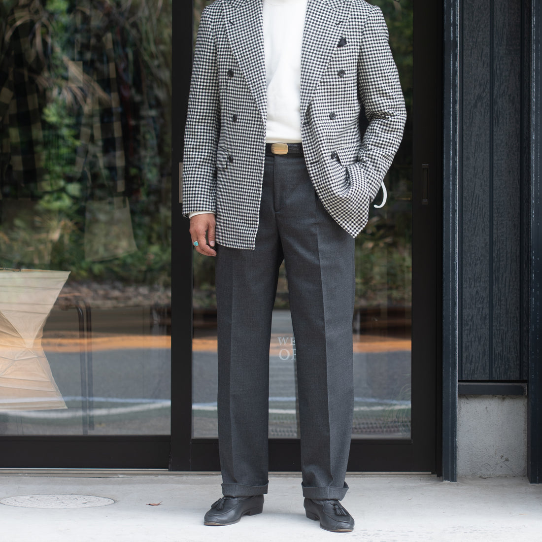 BRIGLIA/MARGUTTAS 1P Mix Serge/ Charcoal Gray