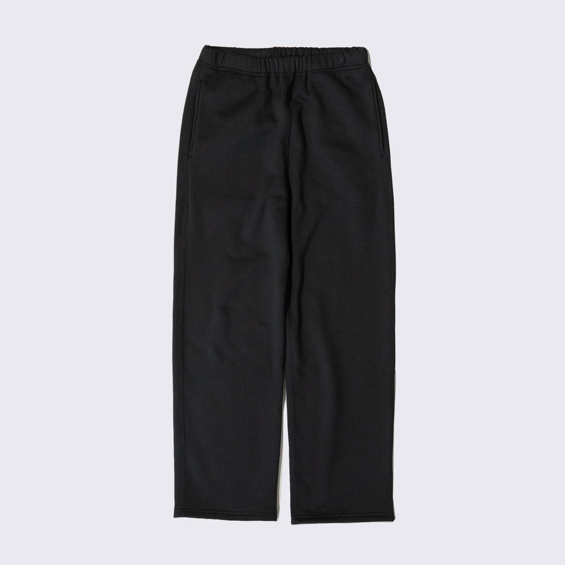 WEARLNESS/Cotton Silk Sweat Trousers/Black