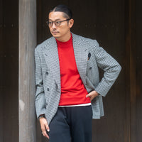 WEARLNESS/Cotton Silk Sweat Trousers/Black