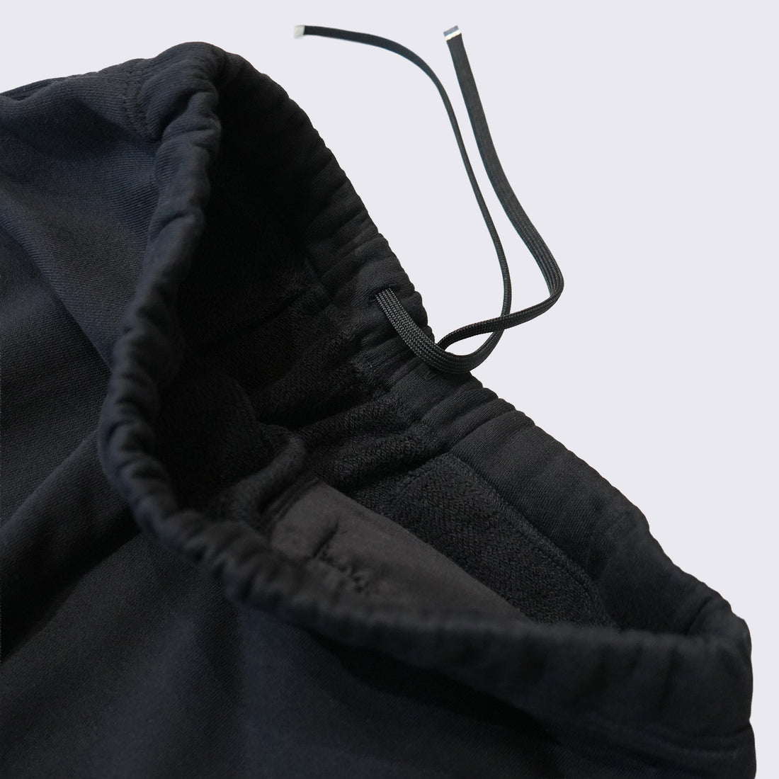 WEARLNESS/Cotton Silk Sweat Trousers/Black