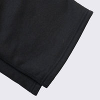 WEARLNESS/Cotton Silk Sweat Trousers/Black