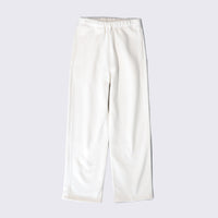 WEARLNESS/Cotton Silk Sweat Trousers/White