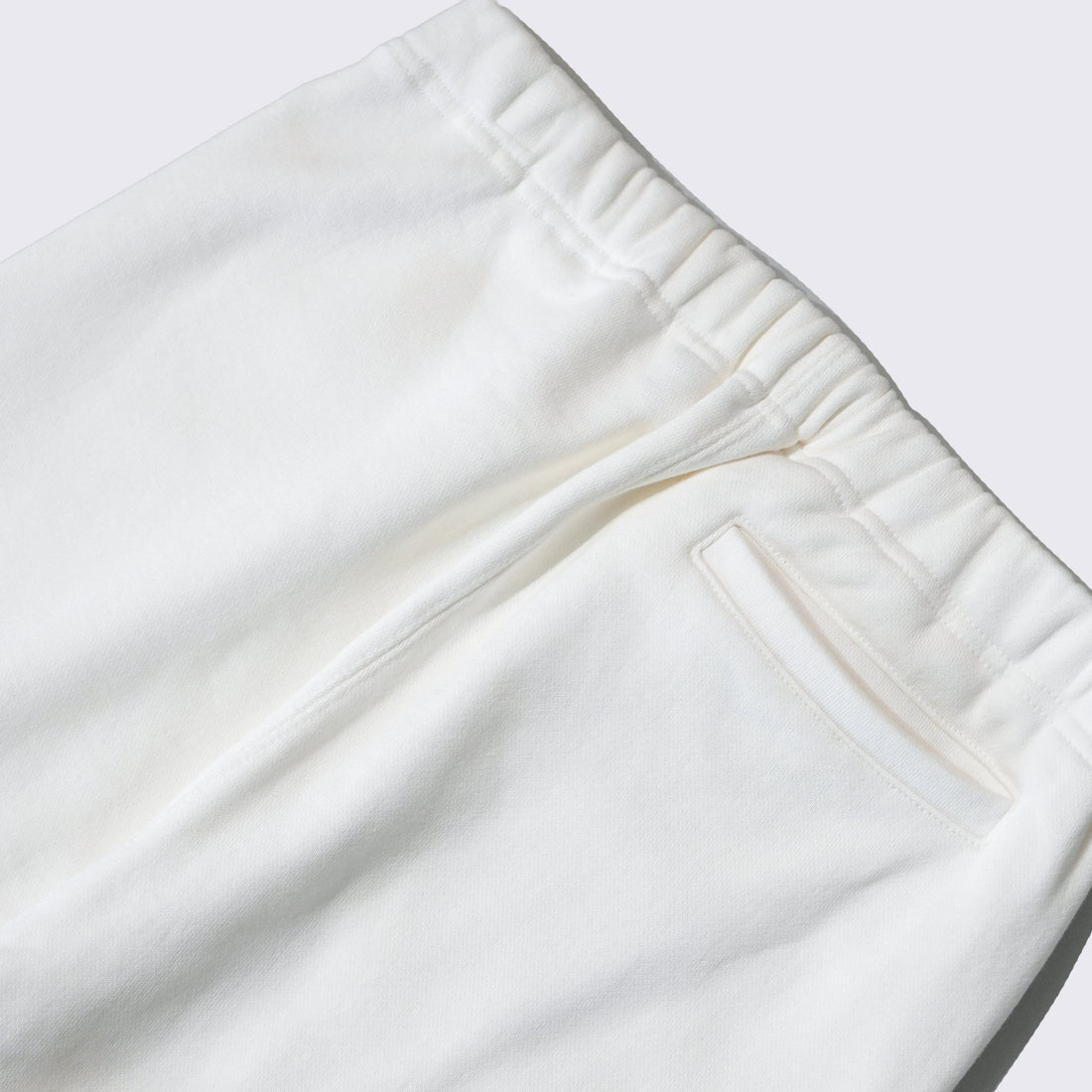 WEARLNESS/Cotton Silk Sweat Trousers/White