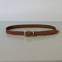 ALBERTO LUTI/Suede Mesh Belt/Brown